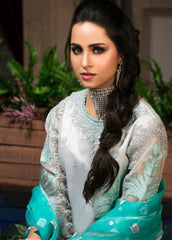 Zardaan – Guzillek Embroidered Organza Unstitched 3 Piece Suit GZK19ZD 05 Delicacy Persona – Luxury Collection