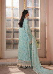 Florette by Afrozeh Unstitched Embroidered Lawn 3 Piece Suit AF26UFL D-03 SAPHIRA – Festive Collection