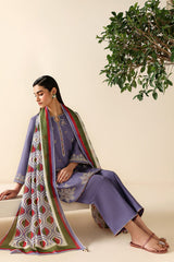 Jazmin Unstitched Luxury Embroidered Lawn 3 Piece Suit JAZ26L-9336 Summer Collection