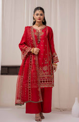 Zurr Khoobsorat'25 by AB Textile Embroidered Chiffon Suit Ready To wear 3 Piece - Formal Collection