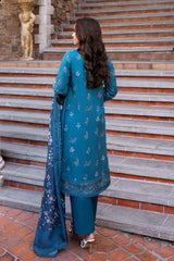 Afrozeh Embroidered Lawn Suit Unstitched 3 Piece AF25DH D-05 Rosheen B – Summer Collection