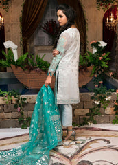 Zardaan – Guzillek Embroidered Organza Unstitched 3 Piece Suit GZK19ZD 05 Delicacy Persona – Luxury Collection