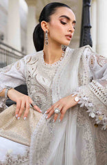 Luxury Lawn Eid II By Maria B Unstitched Lawn Embroidered 3 Piece Suit - MBEDIILXL-1- Summer Collection