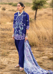 Zainab Chottani Unstitched Embroidered Luxury Lawn 3 Piece Suit ZC26ULZ D-13 VIOLA – Summer Collection
