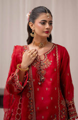 Zurr Khoobsorat'25 by AB Textile Embroidered Chiffon Suit Ready To wear 3 Piece - Formal Collection