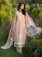 Zainab Chottani Unstitched Embroidered Lawn 3 Piece Suit ZC26ULE Esme 02 – Eid Collection