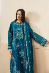 Whisper by Ayzel Unstitched Embroidered Lawn 3 Piece Suit AAF26ULW Olive ZWU-0140-3PO – Eid Collection
