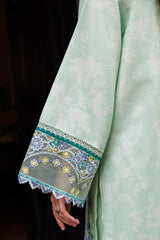 Baroque – Farasha Seraya Embroidered Lawn Unstitched 3Pc Suit BFL26- Mistell