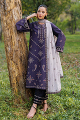 Jazmin Unstitched Luxury Embroidered Lawn 3 Piece Suit JAZ26L-9357 Summer Collection