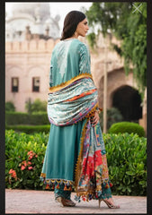 Sana Safinaz Embroidered Raw Silk Suits Unstitched 3 Piece S231-004B-CP – Luxury Winter Collection