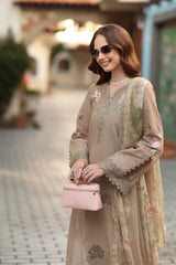 Noor by Saadia Asad Unstitched Embroidered Luxury Lawn 3 Piece Suit SA26UNL D-3B – Summer Collection