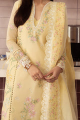 Brewed by Ayzel Unstitched Embroidered Paper Cotton 3 Piece Suit AAF26UBL Crema ZWU-0147-3PO – Festive Collection
