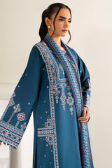 Baroque – Farasha Summer Waves Embroidered Lawn Unstitched 3Pc Suit BFL26- Pale Blue