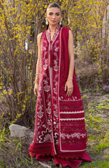 Flow Luxury by Crimson Unstitched Lawn Embroidered 3 Piece Suits -CRMFLXL-5 - Handmade Tale - Summer Collection