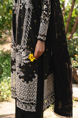 Whisper by Ayzel Unstitched Embroidered Lawn 3 Piece Suit AAF26ULW Nightveil ZWU-0135-3PO – Eid Collection