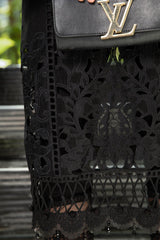 Maria B Embroidered Suits 3 Piece Unstitched Embroidered Lawn Suit | EL-23-04-Black