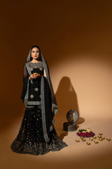 Hem-Stitch Luxury Unstitched Wedding Collection – Noori-07