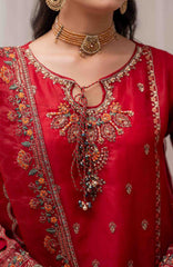 Zurr Khoobsorat'25 by AB Textile Embroidered Chiffon Suit Ready To wear 3 Piece - Formal Collection