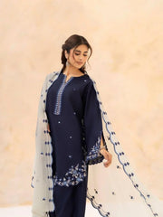 Trop Emb Farshi Shalwar 3pc
