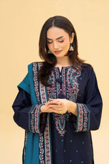 Alif Emb Shawl 3pc Set
