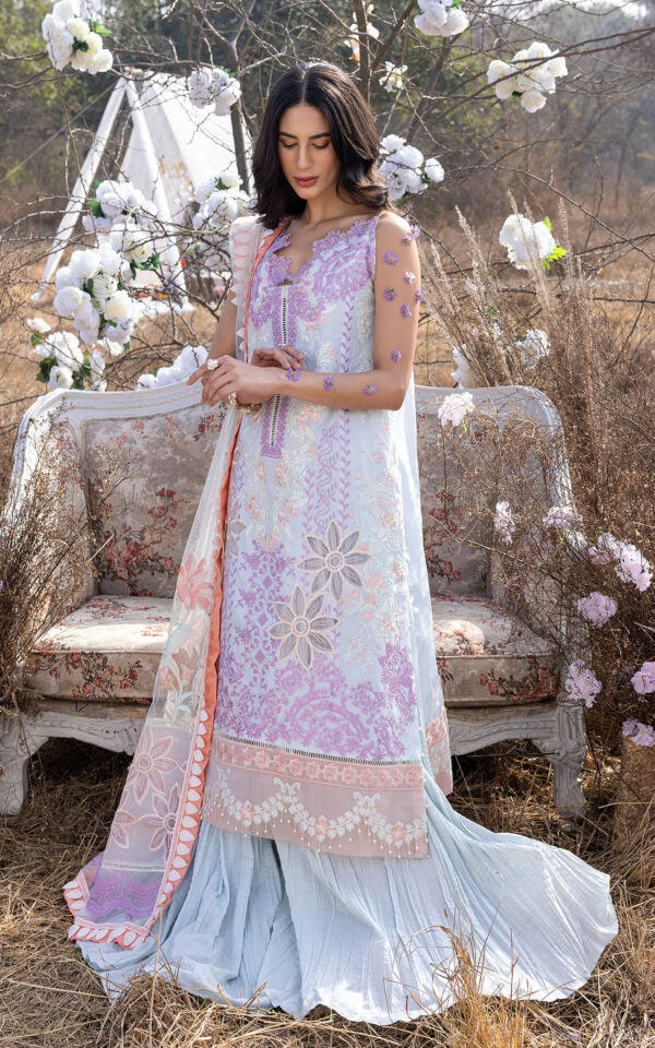 Asifa & Nabeel Aleyna Luxury Lawn'23 - Daisy B (ASL–06)-