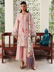 Lumina by Bin Ilyas Unstitched Embroidered Lawn 3 Piece Suit BI26UL L7 1A - Summer Collection