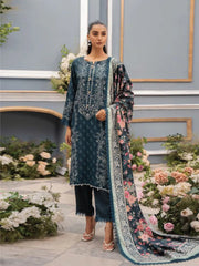 Mausummery Luxury Digital Printed Linen Unstitched 3 Piece Suit - MU25SSUL - LIELA - Winter Collection