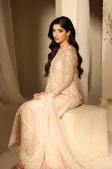Azure Luxe Embroidered Khaddi Net Suits Unstitched 3 Piece AZU24EU Hazel Harmony MNAS91 – Festive Collection