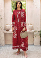 Afrozeh Cascade Embroidered Lawn Suit Unstitched 3 Piece AF24C AL-24-LUX-V1-03 Emery - Luxury Summer Collection