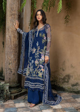Lavie Haute by Esmel Unstitched Wedding Embroidered Net Suits 3 Piece EML25WU D-102 Seraine – Wedding Collection