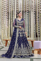 Gulmina Wedding Embroidered Chiffon Suits Unstitched 3 Piece GLM25EU D-04 – Formals Collection