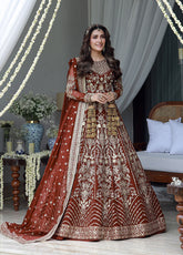 Gulmina Wedding Embroidered Chiffon Suits Unstitched 3 Piece GLM25EU D-01 – Formals Collection