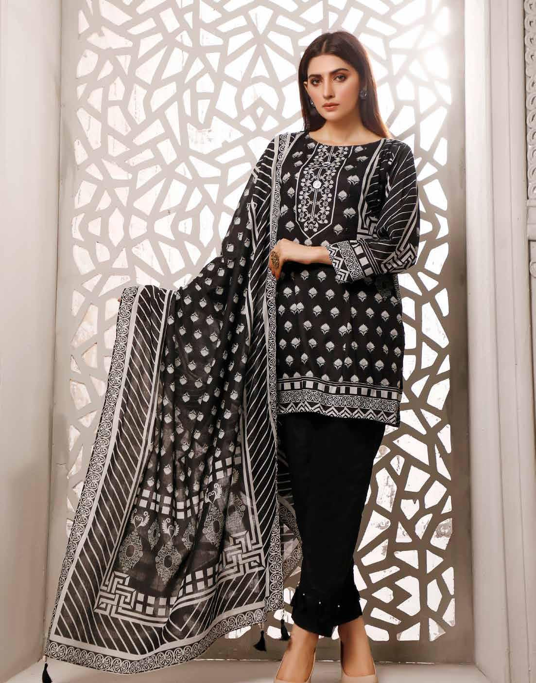 ZAVIYA BLACK & WHITE PRINTS - 09