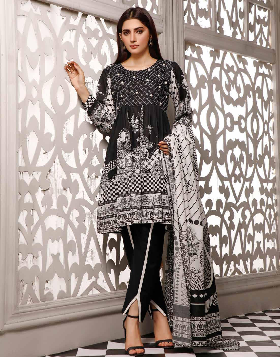 ZAVIYA BLACK & WHITE PRINTS - 02