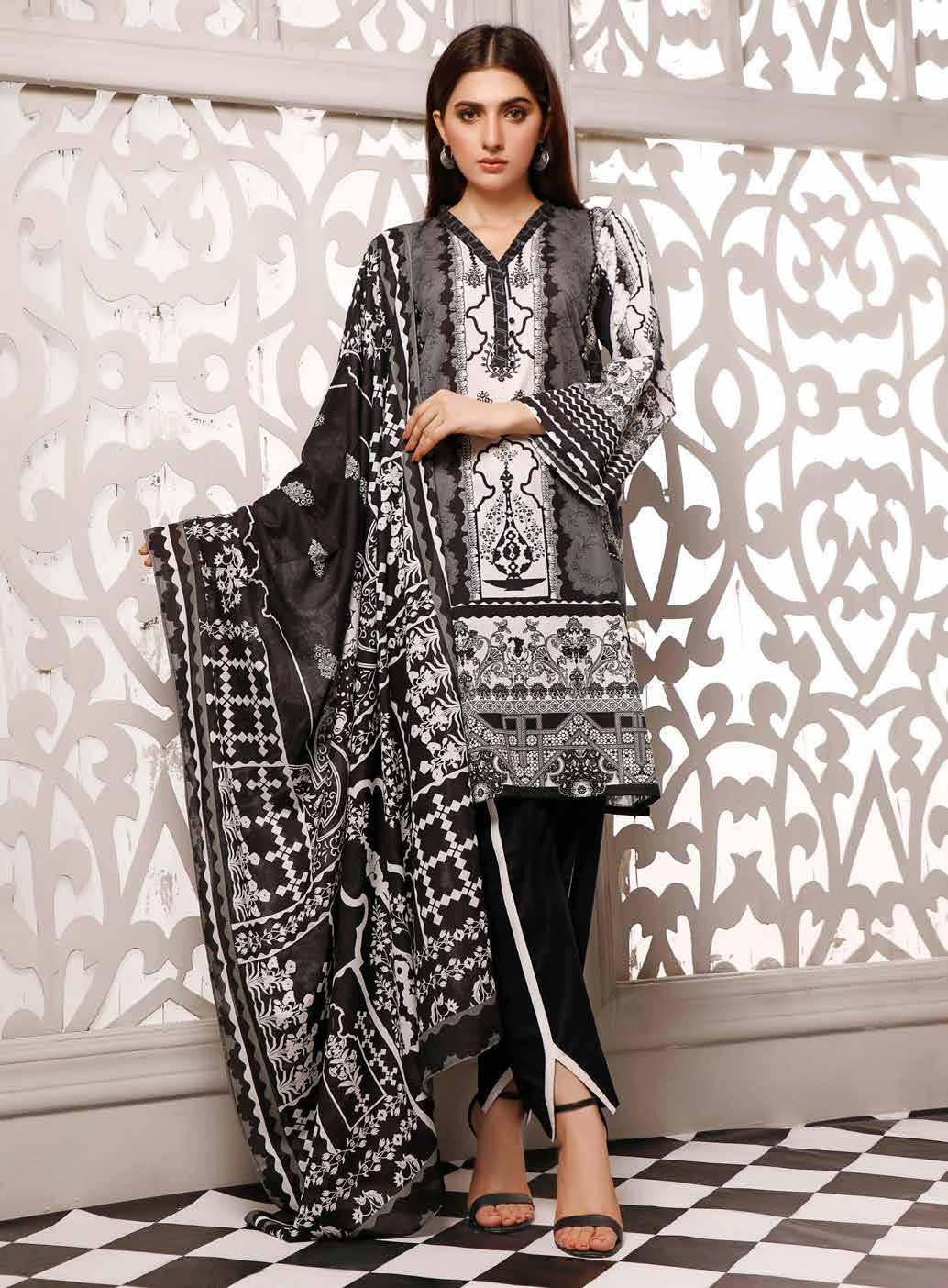 ZAVIYA BLACK & WHITE PRINTS - 06