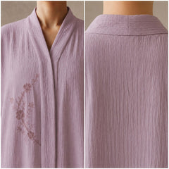 Noor Lavender Embroidered Abaya