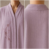 Noor Lavender Embroidered Abaya