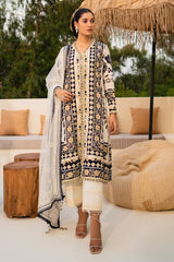 Sana Safinaz Luxury Muzlin Lawn Embroidered - M232-002B-CW