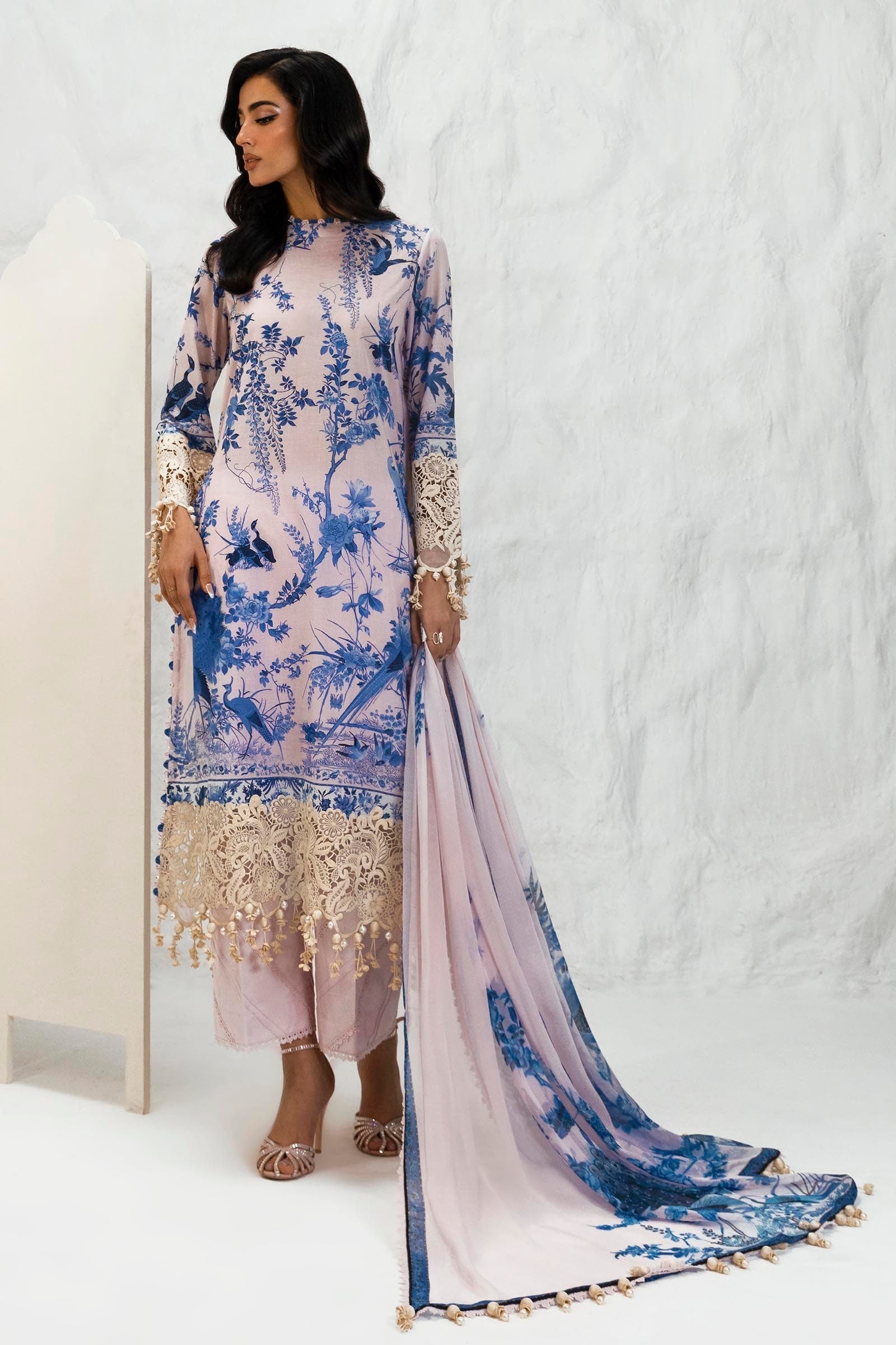 Sana Safinaz Luxury Muzlin Lawn Embroidered - M242-004B-CI