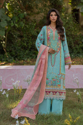 Qalamkar Embroidered Silk Suits Unstitched 3 Piece QLM24LS UA-06 SARA – Luxury Collection