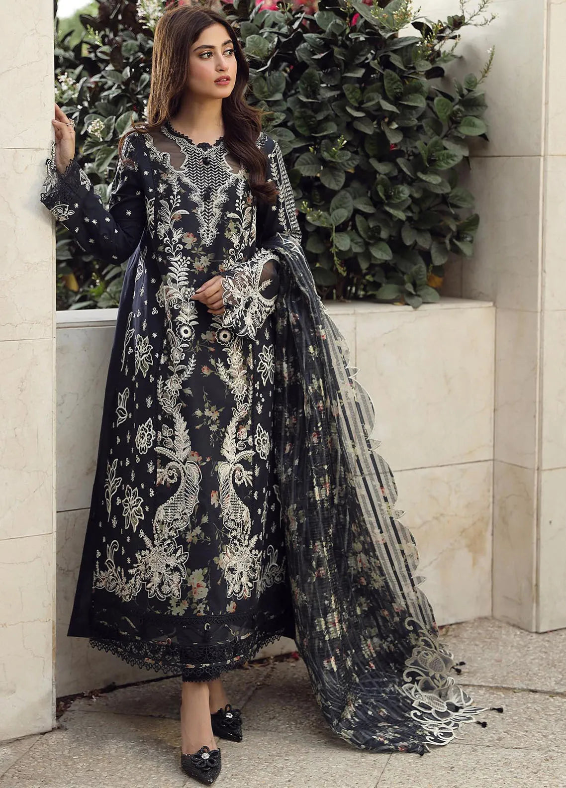 Qalamkar Embroidered Lawn Suit Unstitched 3 Piece QLM24F PS-07 Hamna - Festive Collection--