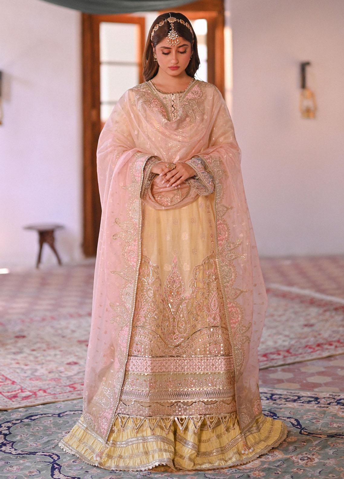 Sahiba By Qalamkar Embroidered Suits Unstitched 4 Piece QLM23SB Manha - Luxury Collection