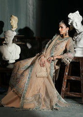 Sardinia Wedding Embroidered Organza Suits Unstitched 3 Piece D-1204 Nova – Formals Collection