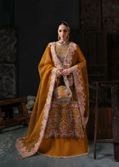 Sardinia Wedding Embroidered Organza Suits Unstitched 3 Piece D-1203 Elena – Formals Collection