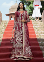 Sardinia Wedding Embroidered Organza Suit Unstitched 3 Piece SRD24B 605 Aalam Zeb – Formal Collection