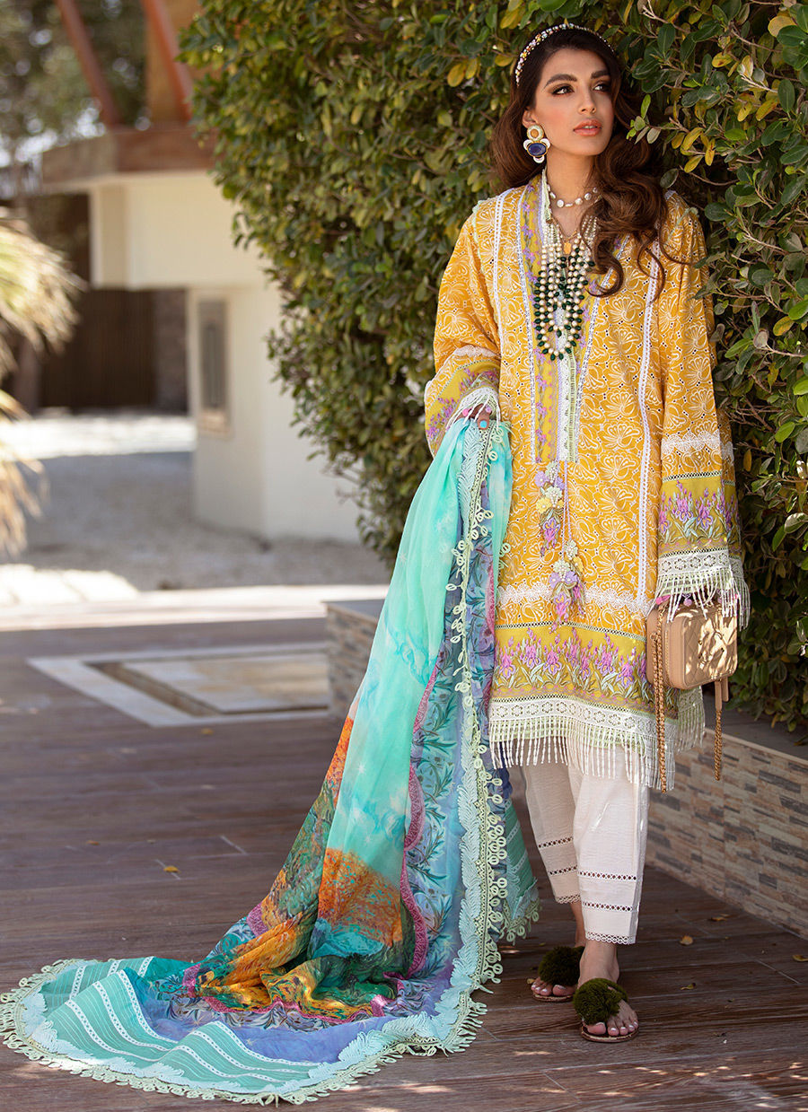 Farah Talib Aziz Luxury Lawn'22 - AMAFFI SUN - 03