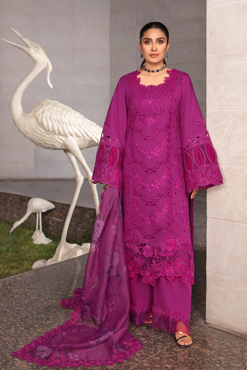 Rang Rasiya Embroidered Lawn Suits Unstitched 3 Piece RR24PE D-11 Zubiya-