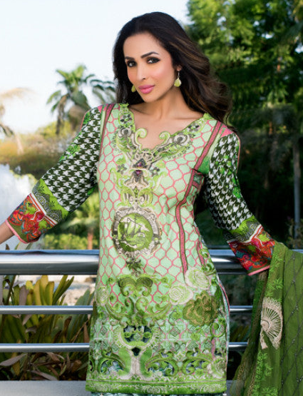 Stitched Zoya Didi Lawn Embroidered Kurti - 14 (Size-Medium)
