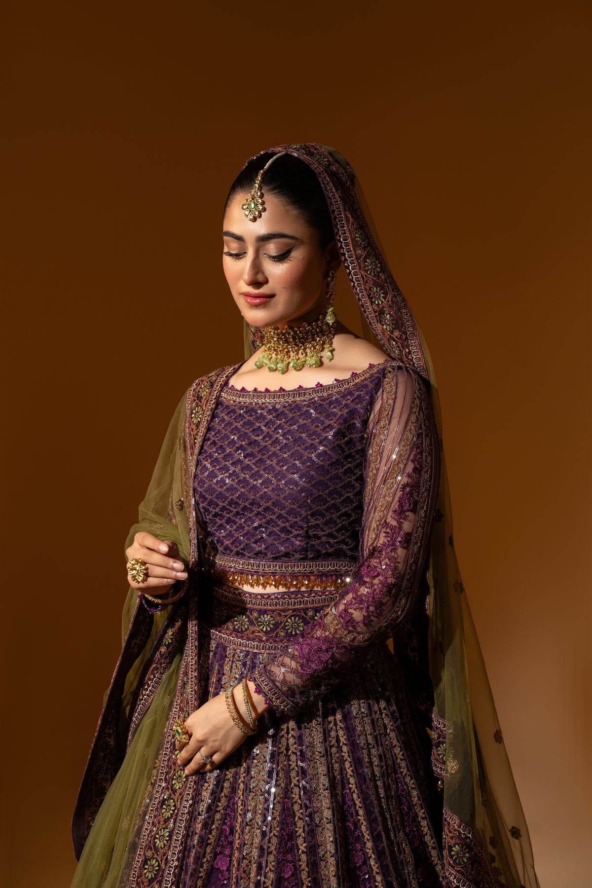 Hem-Stitch Luxury Unstitched Wedding Collection – Rani-05