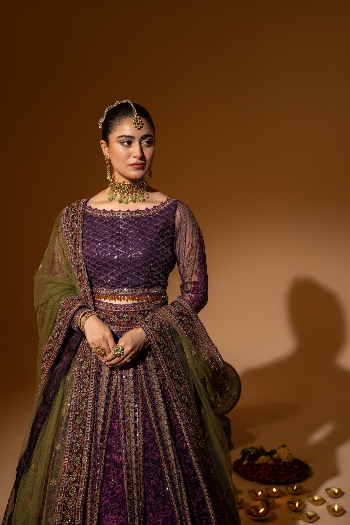 Hem-Stitch Luxury Unstitched Wedding Collection – Rani-05
